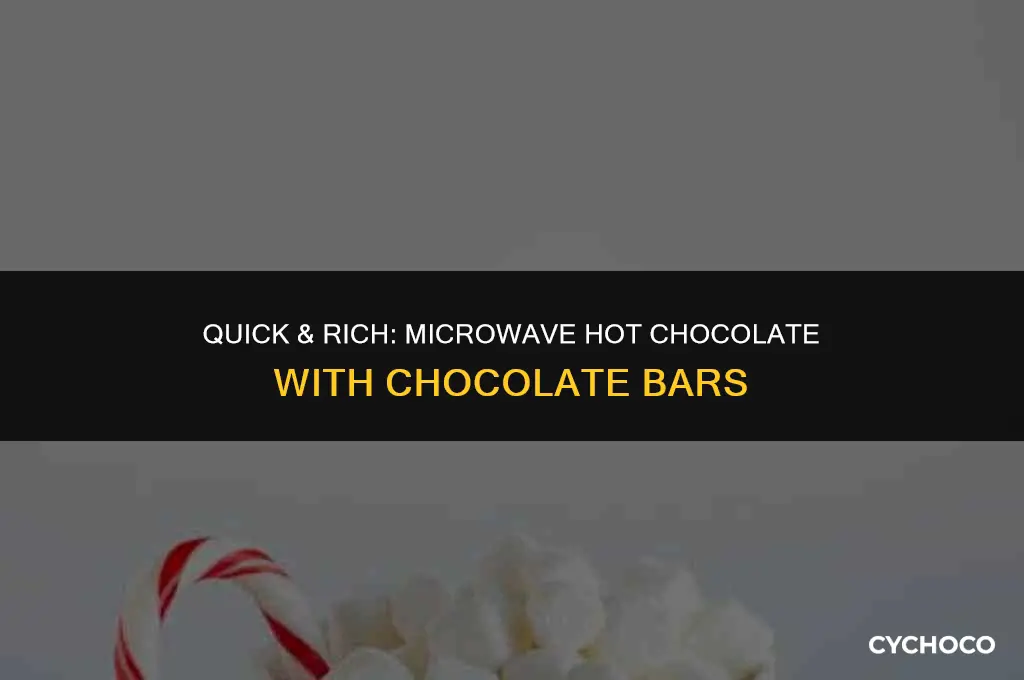 how to make hot chocolate with chocolate bar microwave