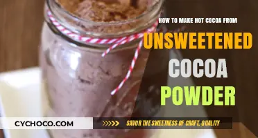 From Scratch: Crafting Rich Hot Cocoa with Unsweetened Powder