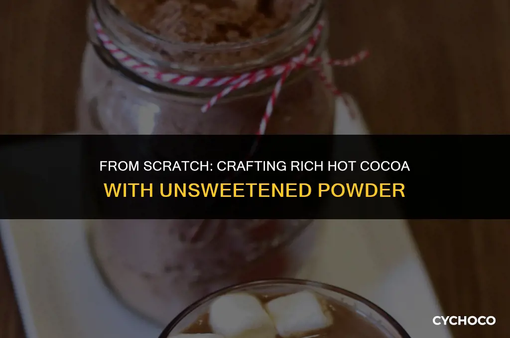 how to make hot cocoa from unsweetened cocoa powder