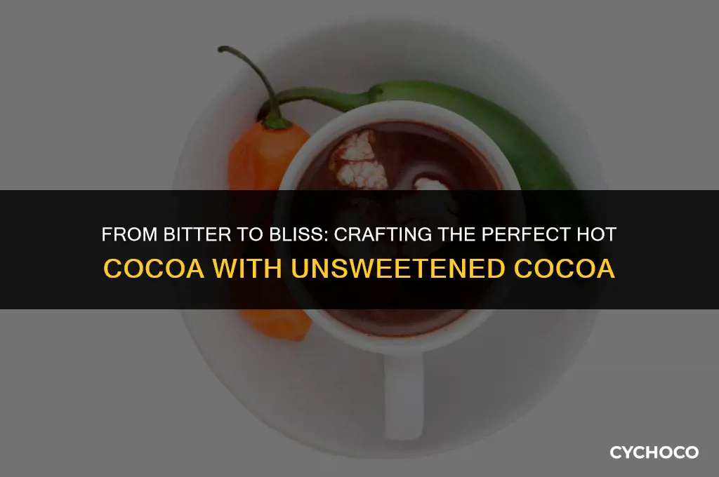 how to make hot cocoa with unsweetened cocoa