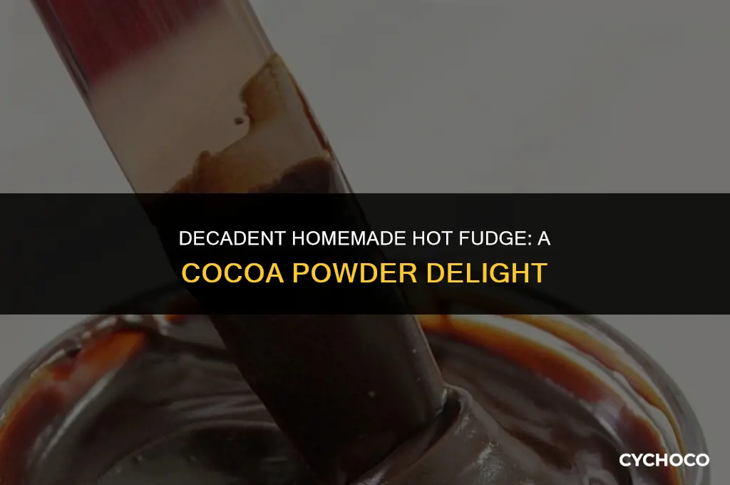 how to make hot fudge with cocoa powder