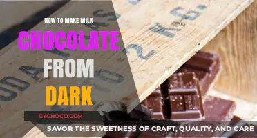 Transforming Dark Chocolate into Creamy Milk Chocolate: A Simple Guide