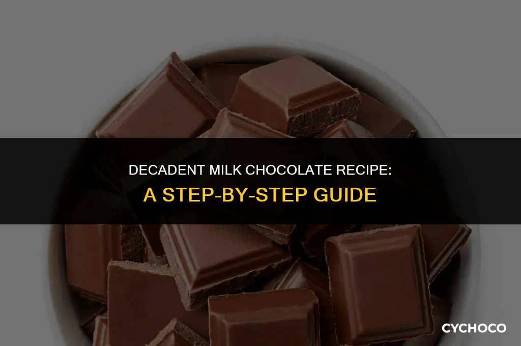 how to make milk chocolate recipe