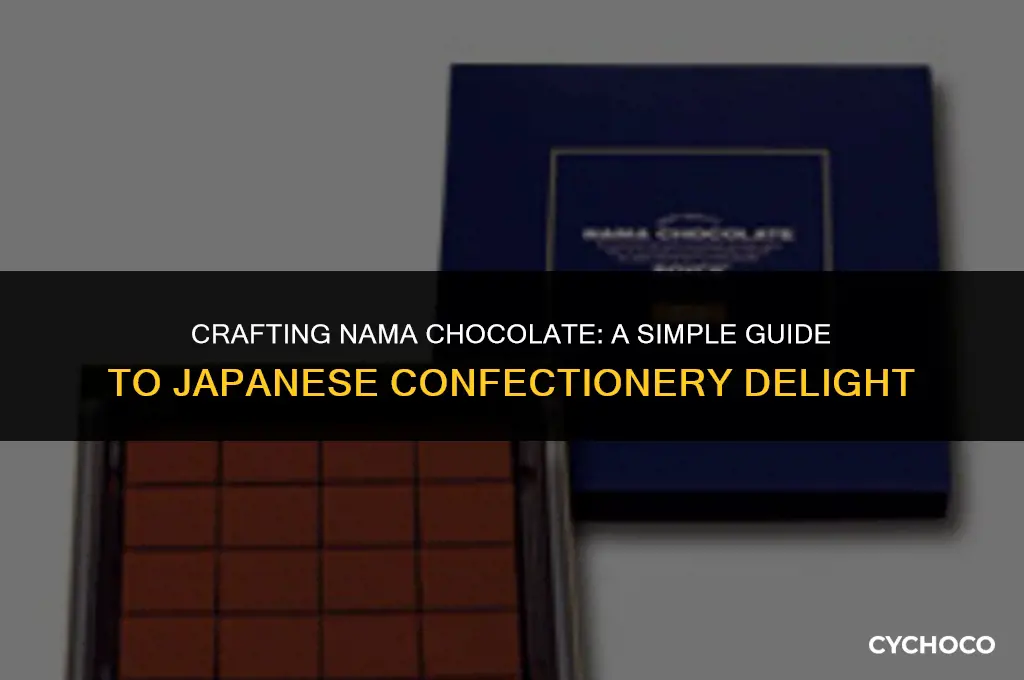 how to make nama chocolate