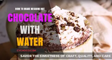 Deliciously Simple: Nesquik Hot Chocolate Made with Water