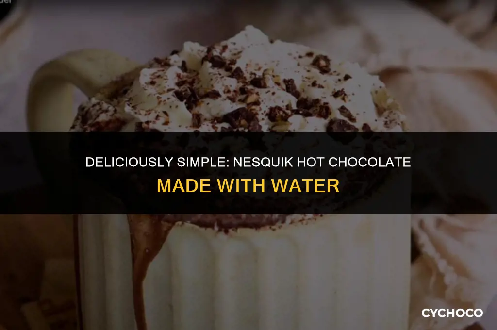 how to make nesquik hot chocolate with water