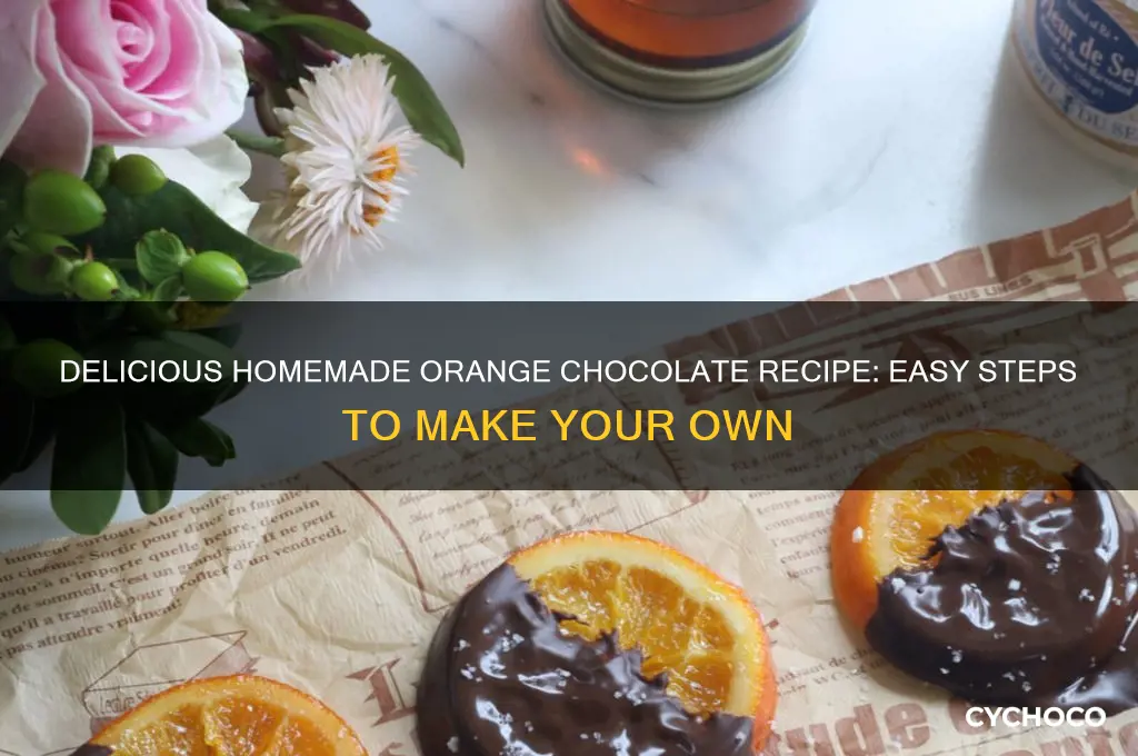 how to make orange chocolate