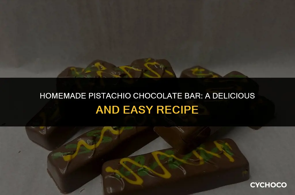 how to make pistachio chocolate bar