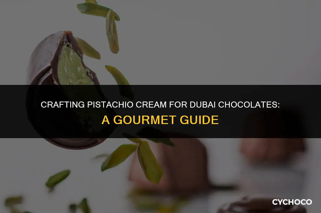 how to make pistachio cream for dubai chocolate
