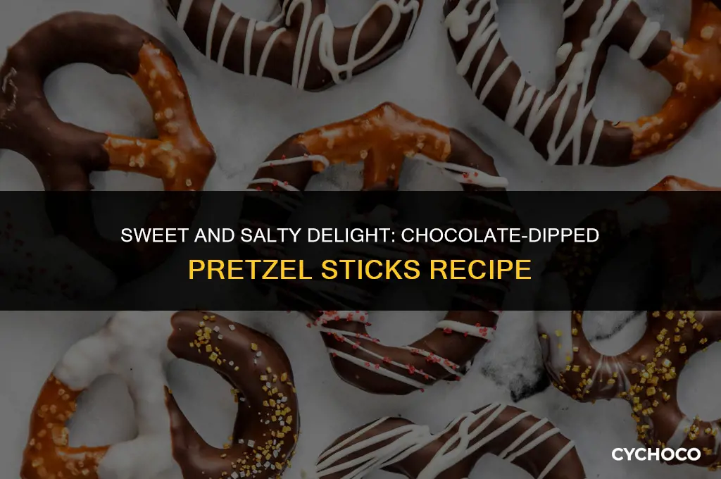 how to make pretzel sticks dipped in chocolate