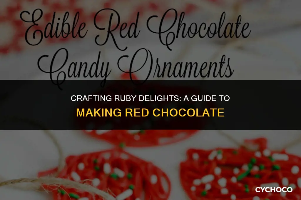 how to make red chocolate