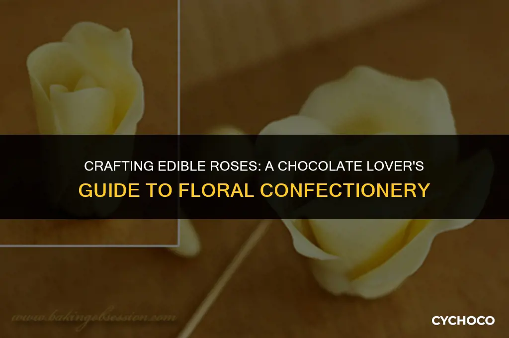 how to make rose from chocolate