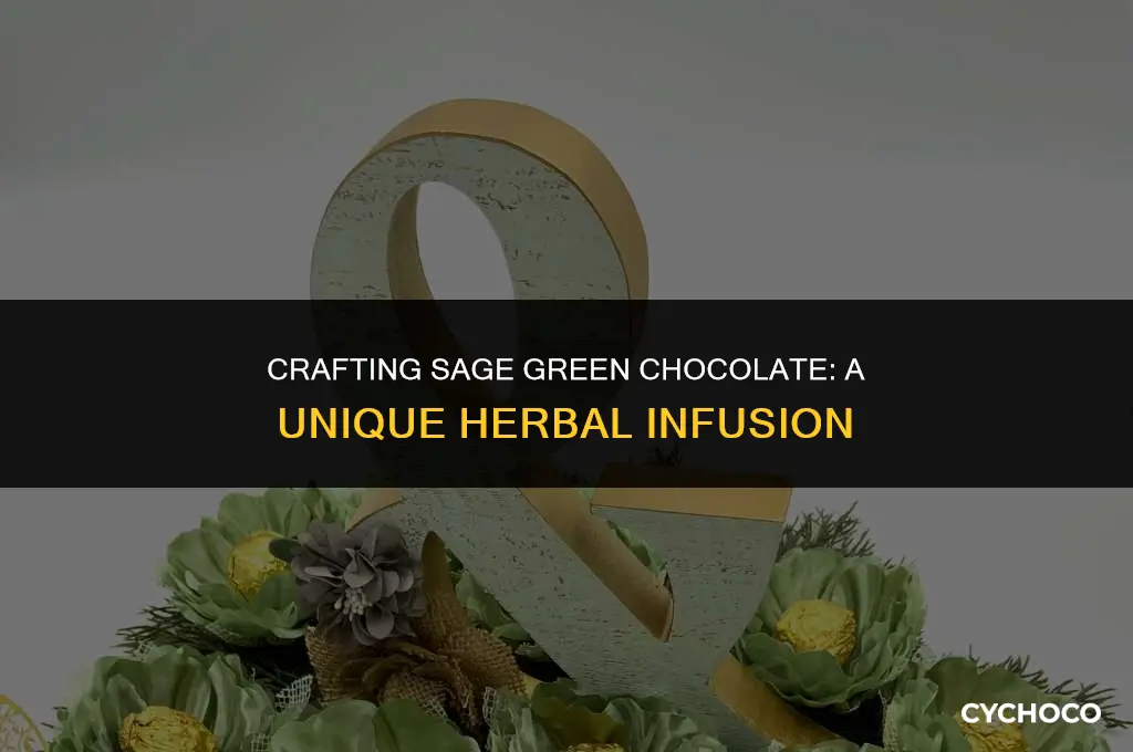 how to make sage green chocolate