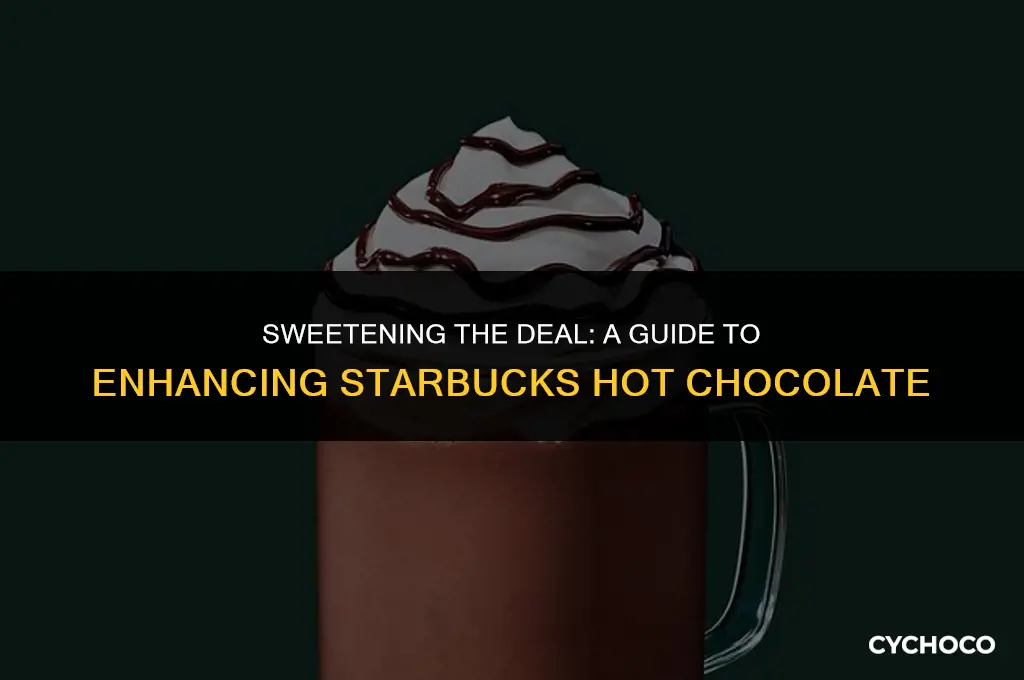 how to make starbucks hot chocolate sweeter