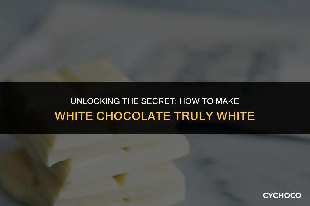 how to make white chocolate white
