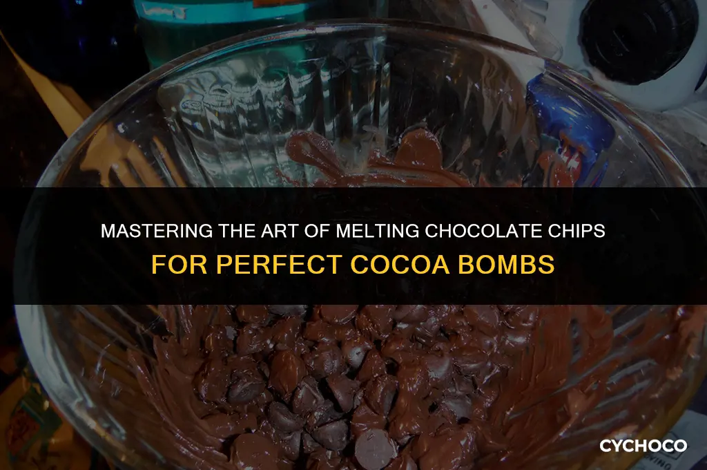 how to melt chocolate chips for cocoa bombs