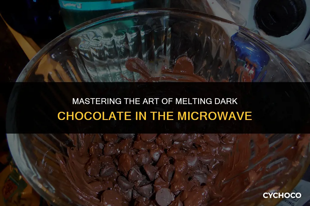 how to melt dark chocolate in microwave