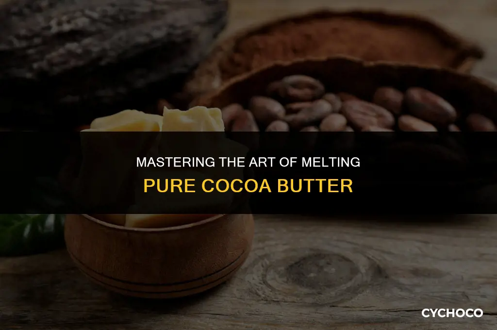 how to melt pure cocoa butter