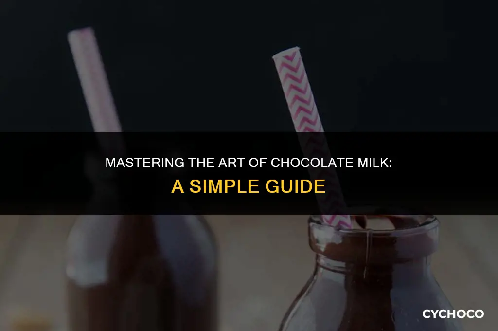 how to mix chocolate powder with milk