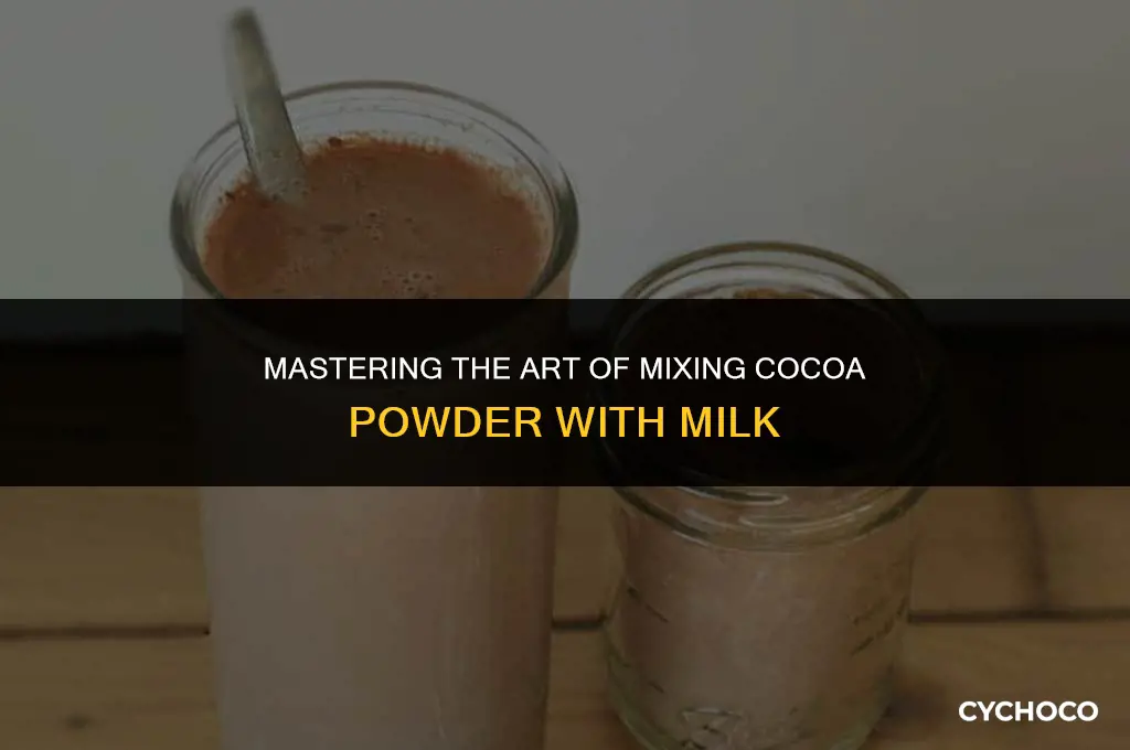 how to mix cocoa powder with milk