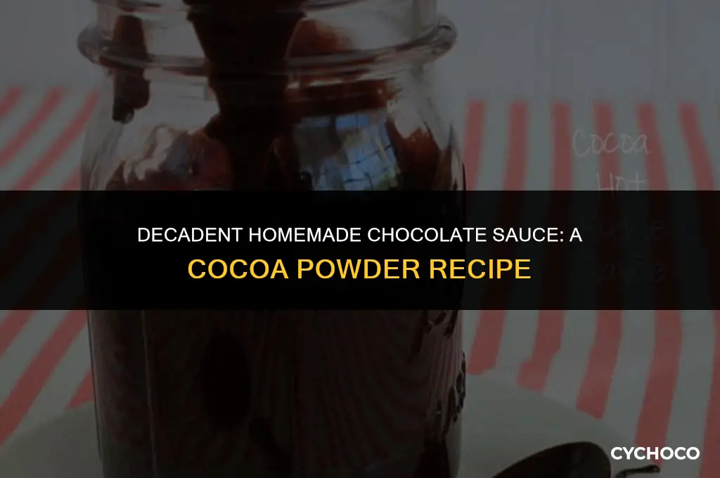 how to prepare chocolate sauce using cocoa powder