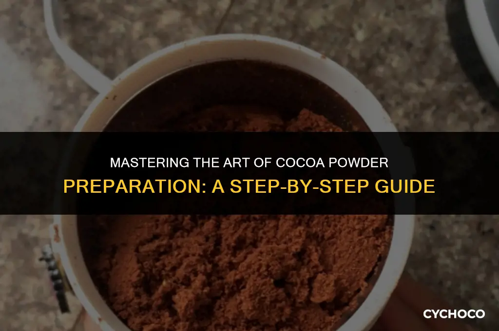 how to prepare cocoa powder