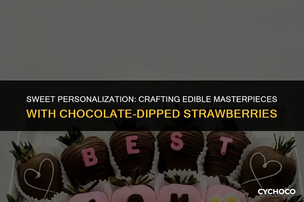 how to put letters on chocolate covered strawberries