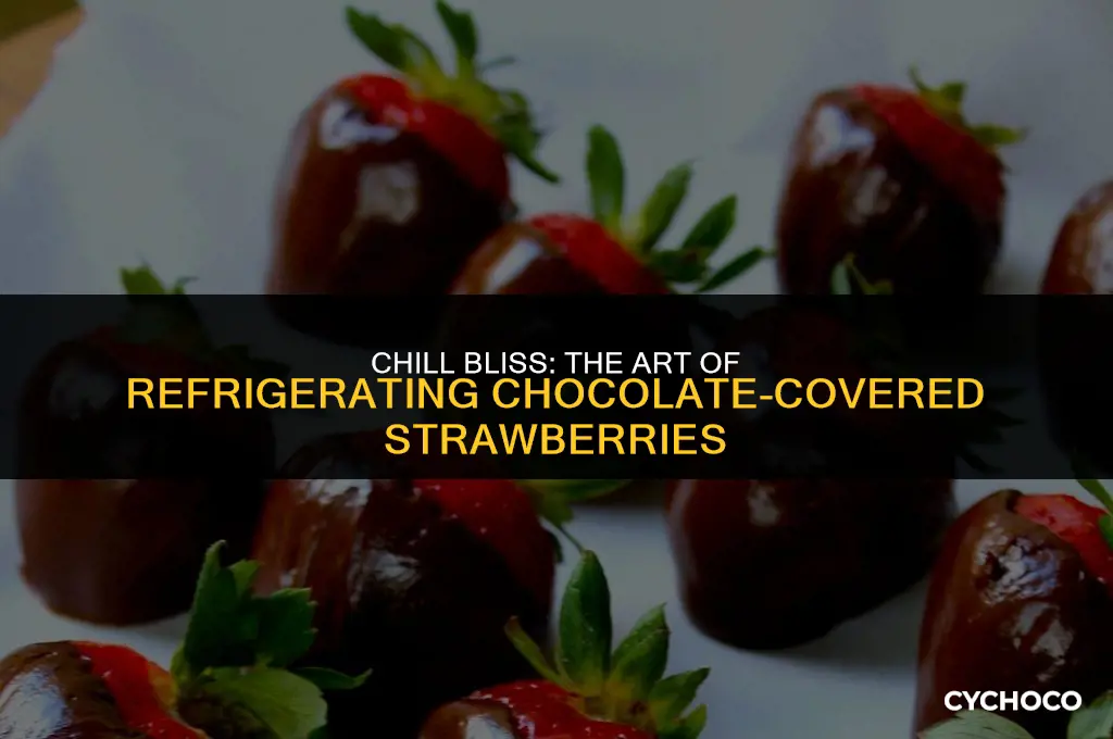 how to refrigerate chocolate covered strawberries