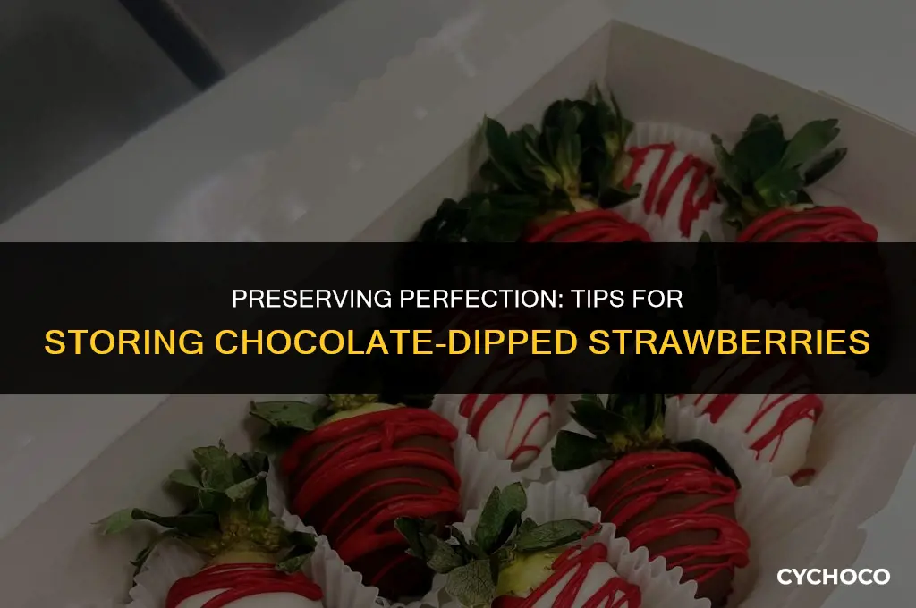 how to save chocolate covered strawberries