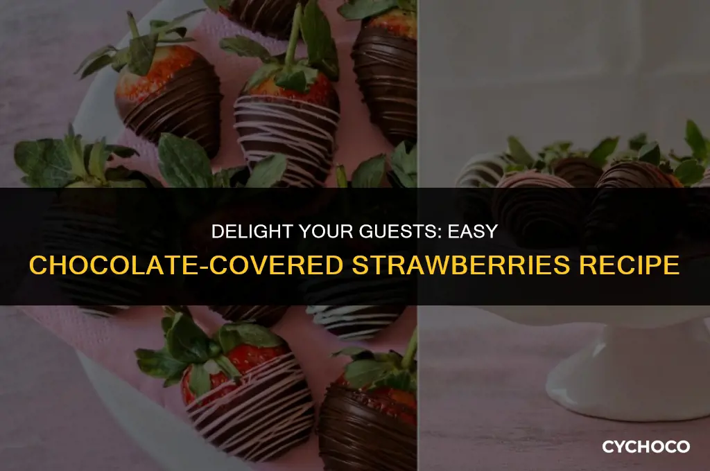 how to serve chocolate covered strawberries