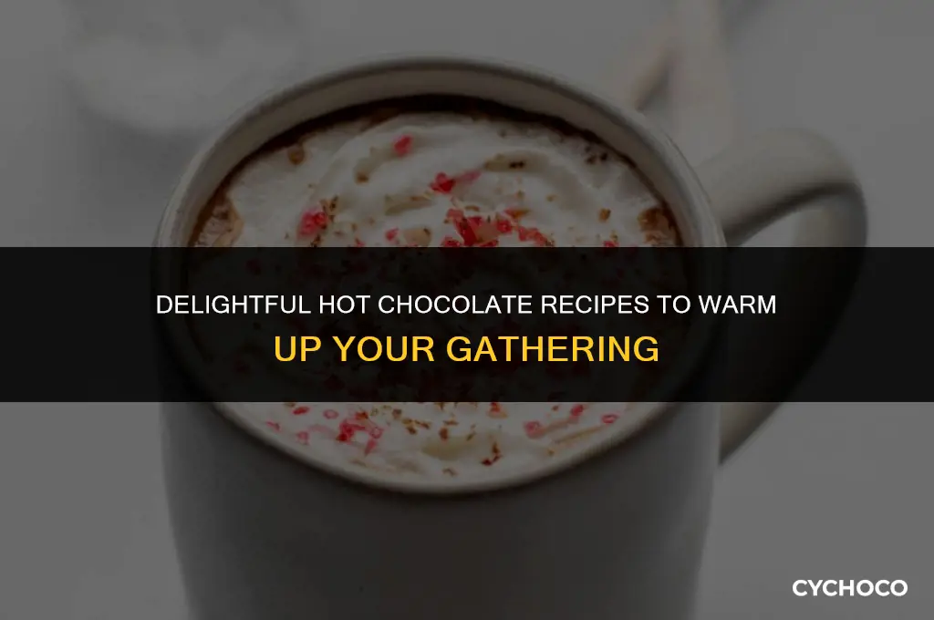 how to serve hot chocolate for a crowd