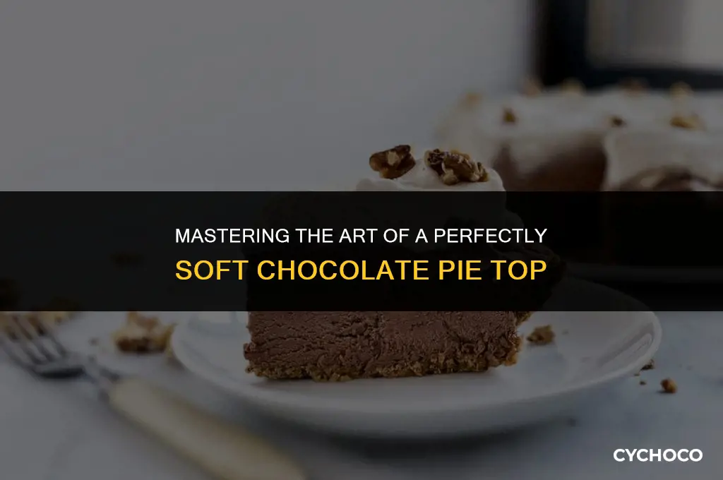 how to stop chocolate pie from getting hard on top