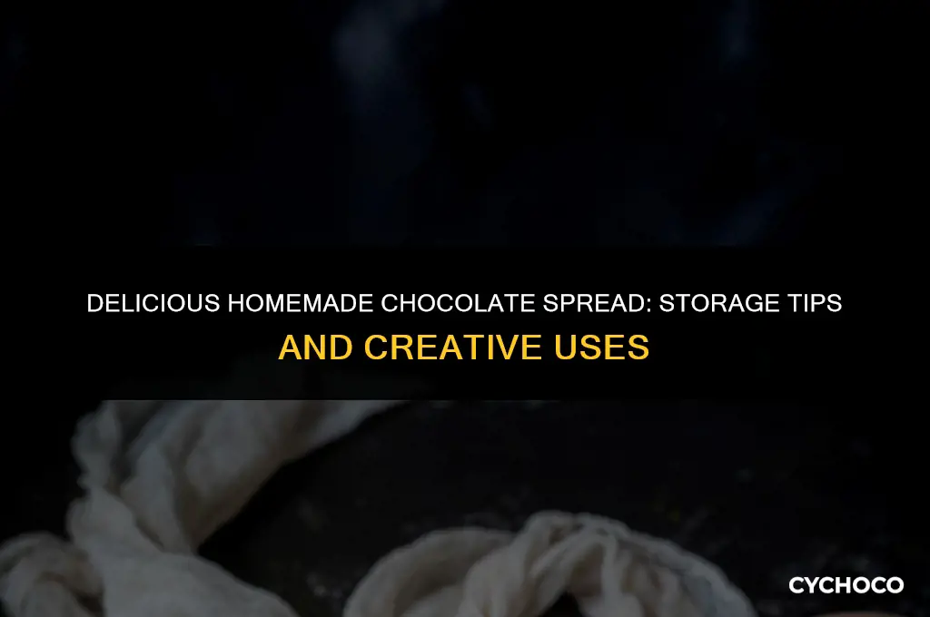 how to store and use homemade chocolate spread