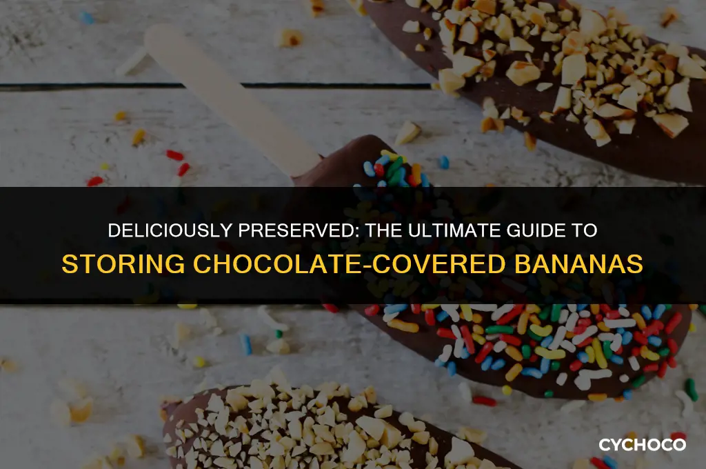 how to store chocolate covered bananas