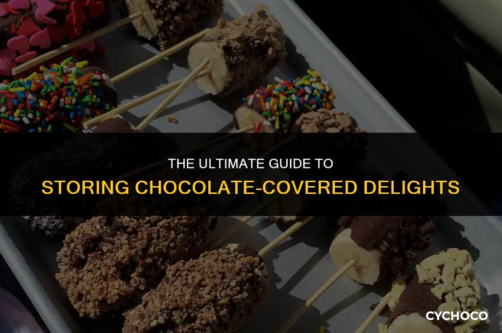how to store chocolate covered bsnsnas