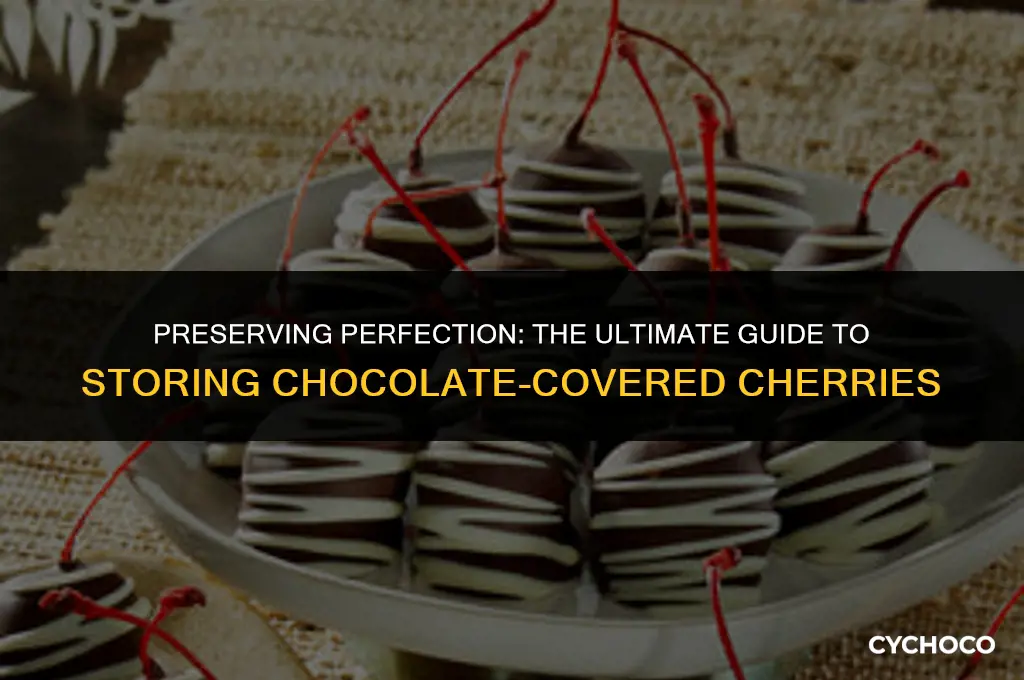 how to store chocolate covered cherries
