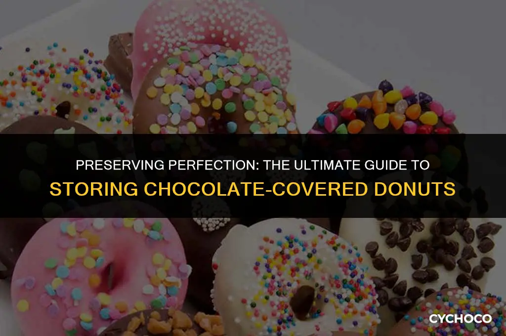 how to store chocolate covered donuts