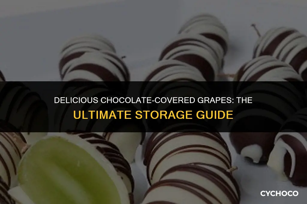 how to store chocolate covered grapes