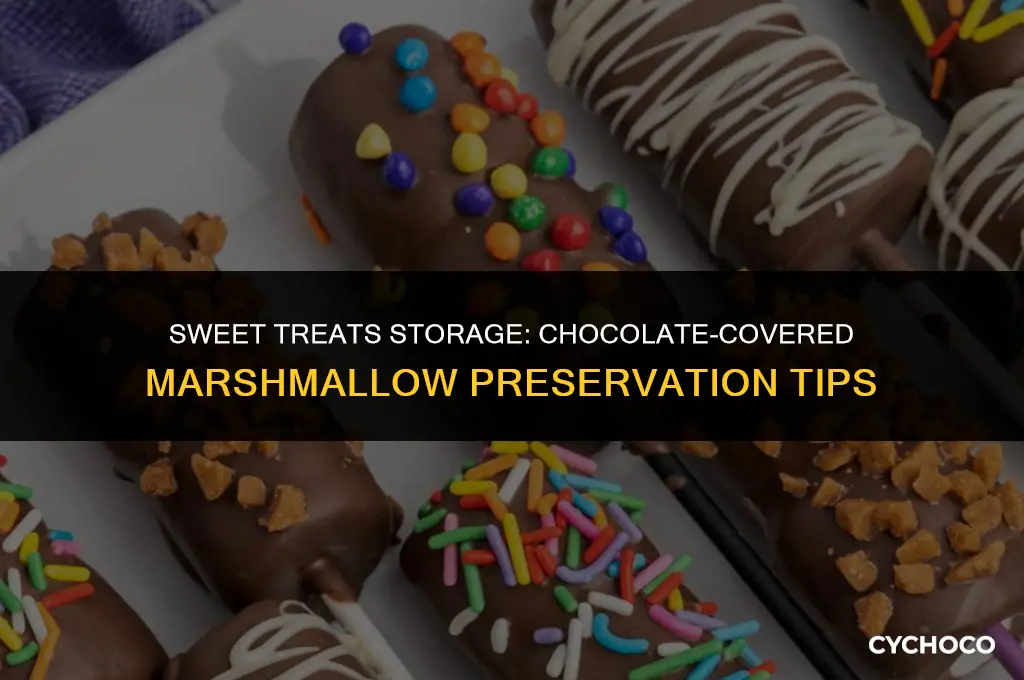 how to store chocolate covered marshmallow