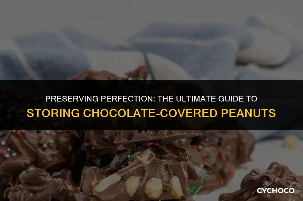 how to store chocolate covered peanuts