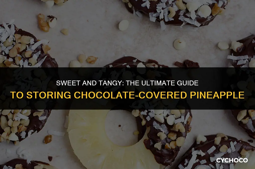 how to store chocolate covered pineapple