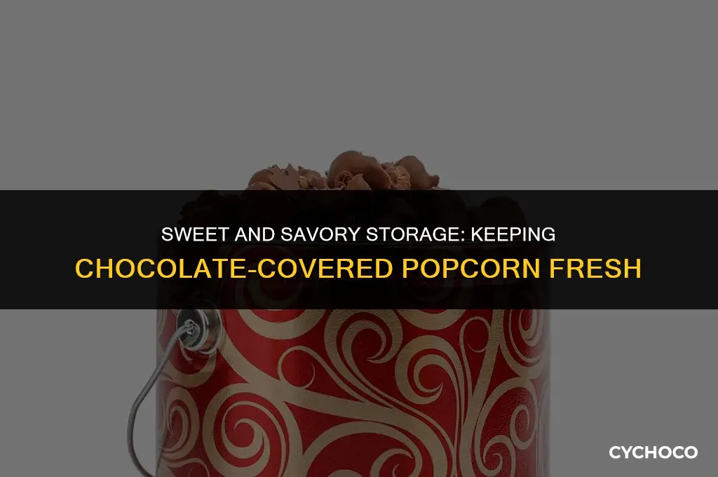 how to store chocolate covered popcorn