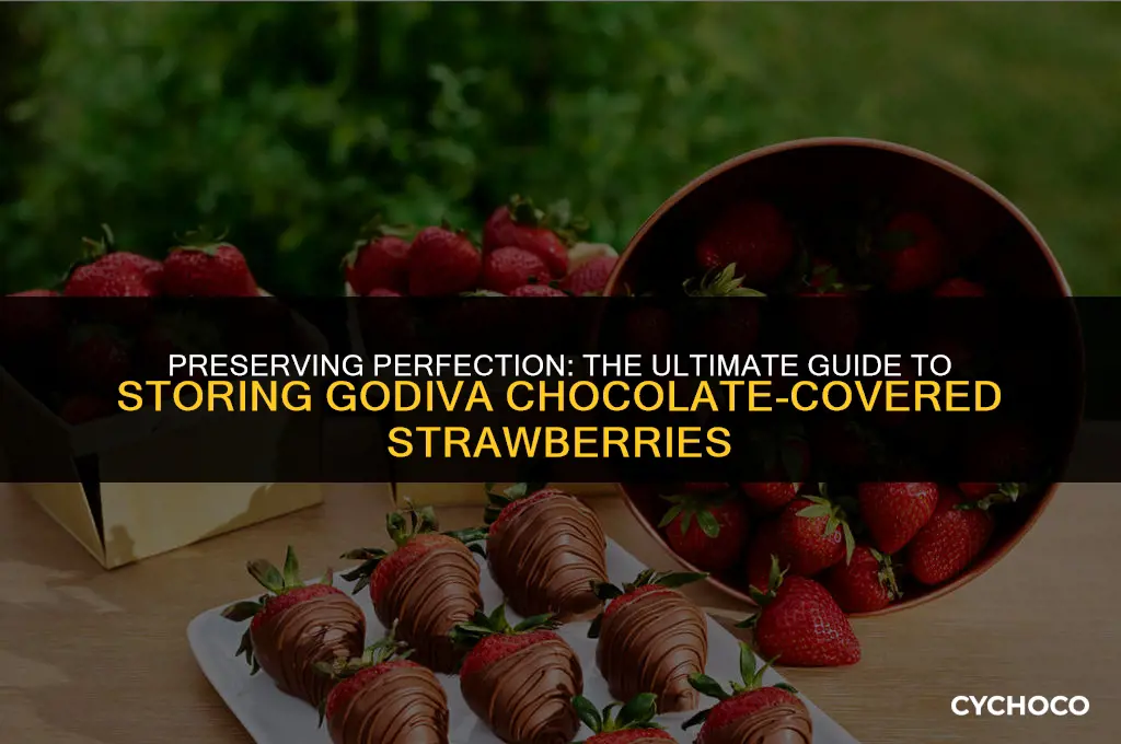 how to store godiva chocolate covered strawberries