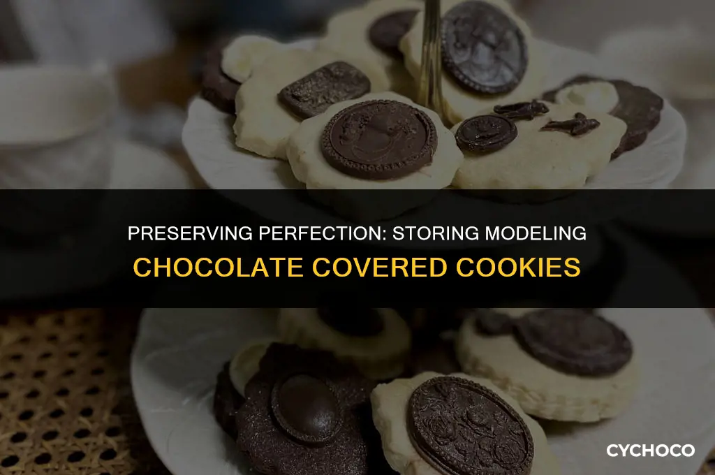how to store modeling chocolate covered cookies