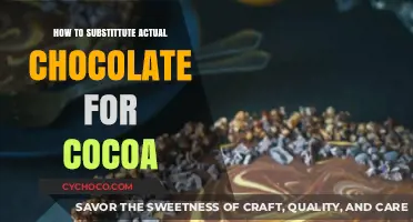 Sweet Swap: Replacing Cocoa with Real Chocolate in Recipes
