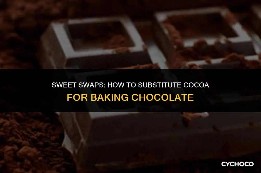 how to substitute cocoa for baking chocolate