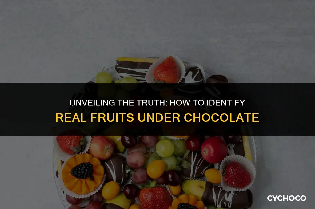 how to tell chocolate covered fruits are actual fruits