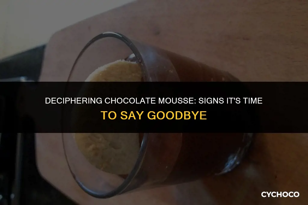 how to tell if chocolate mousse is bad