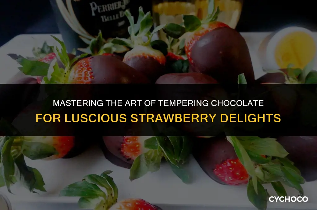 how to temper chocolate for chocolate covered strawberries