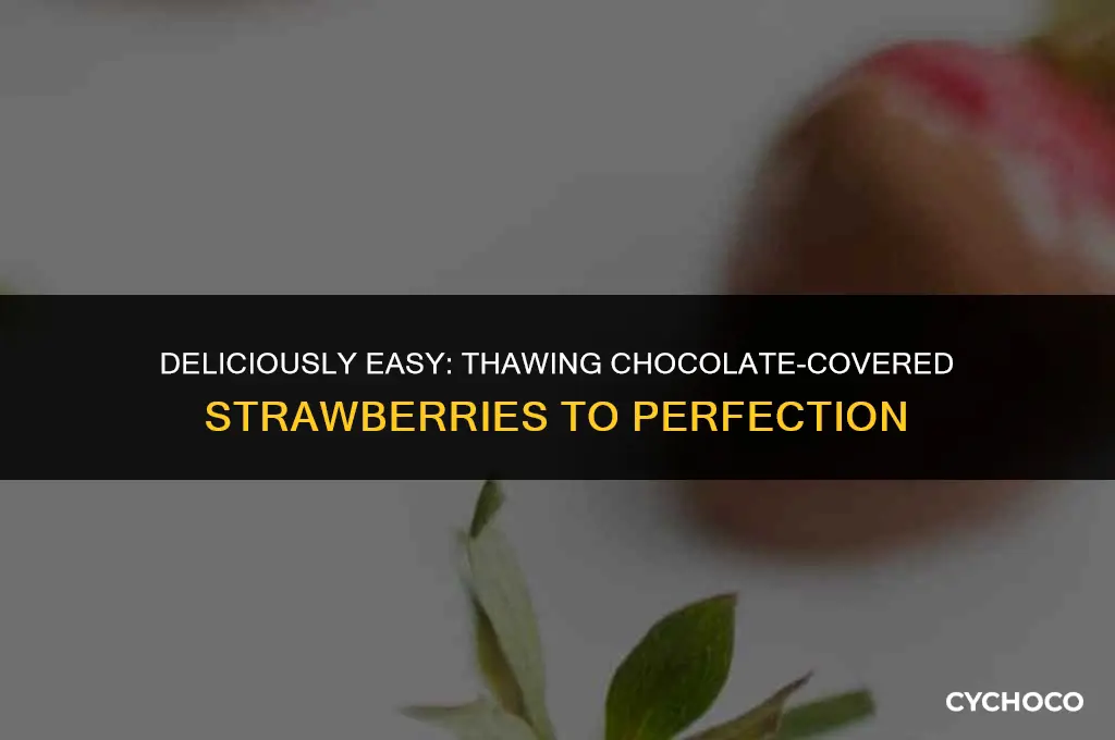 how to thaw chocolate covered strawberries
